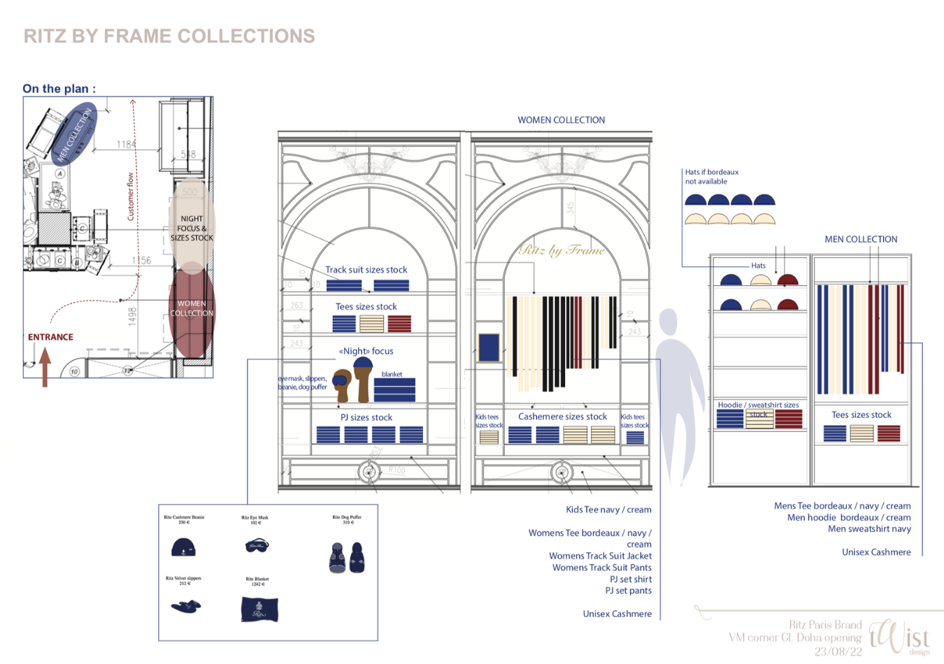 Twist Design | Projet Ritz Doha - stratégie visual merchandising
